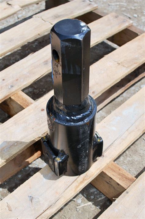 skid steer auger adapter round to hex|2 9 16 auger adapter.